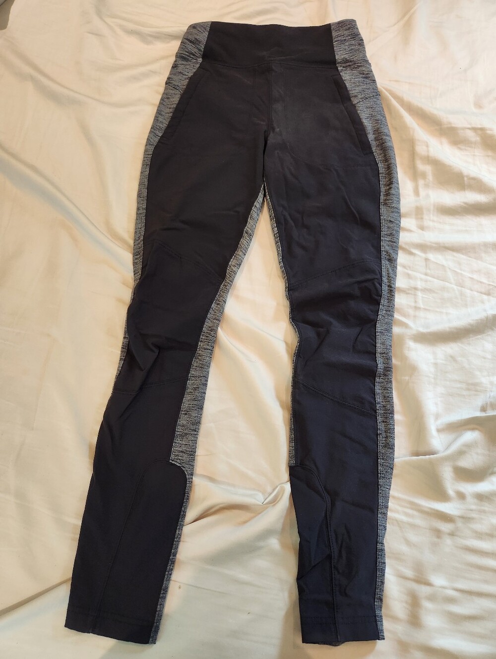 Athleta Gray And Black Hiking Leggings
